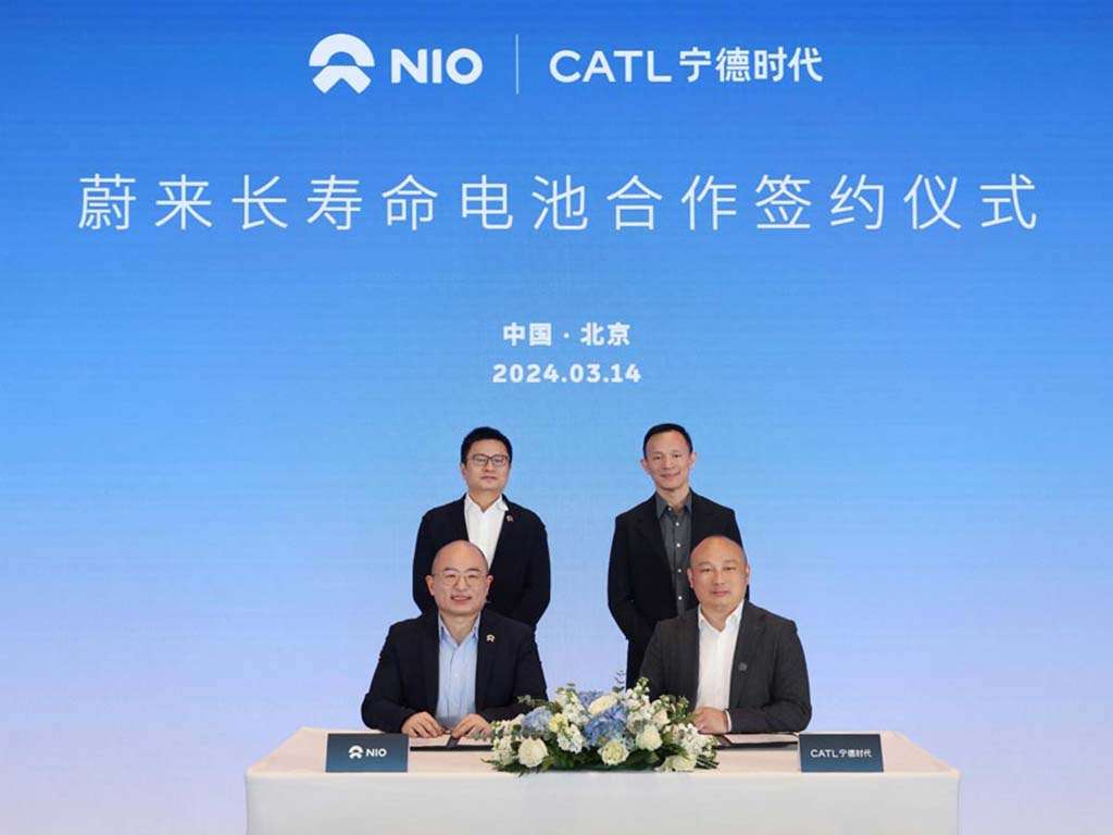 Nio signs a partnership with CATL to jointly develop long-life batteries