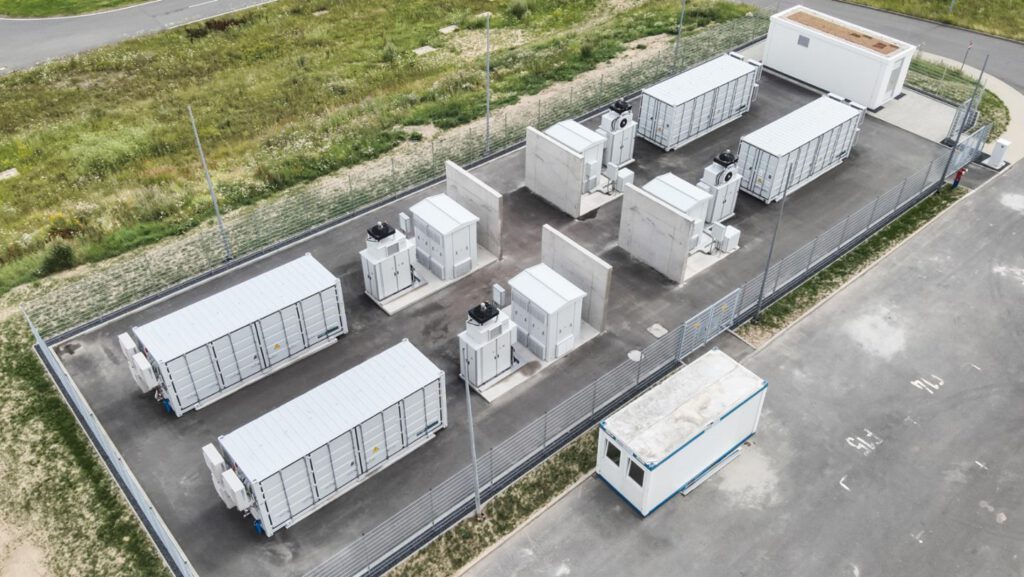 Battery storage system equipped with battery modules from Taycan RD vehicles Porsche Leipzig 2024 Porsche AG