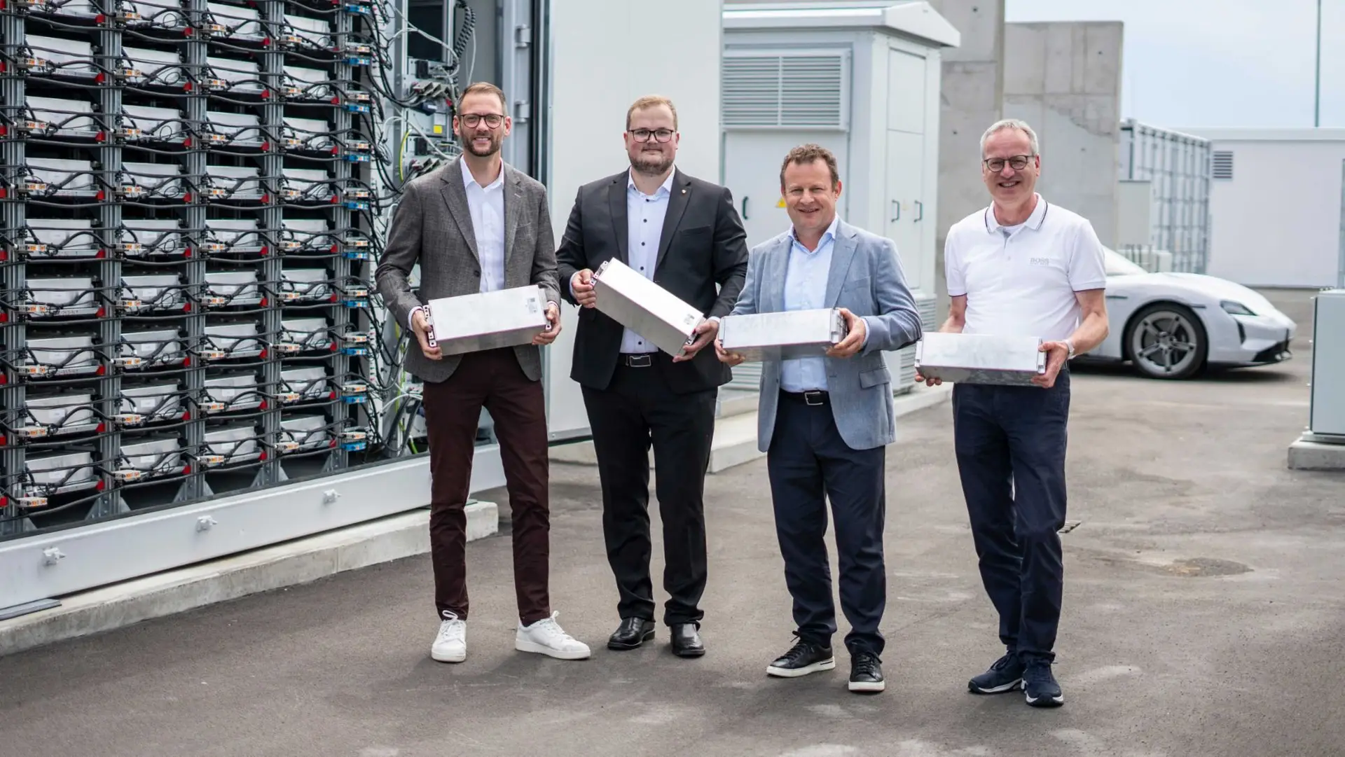 Porsche Implements Innovative Energy Storage Solution By Reusing Taycan EV Batteries