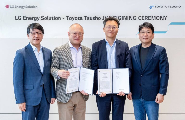 LGES LG Energy Solution and Toyota Tsusho Establish a Battery Recycling Joint Venture in the U.S. JPG 157KB