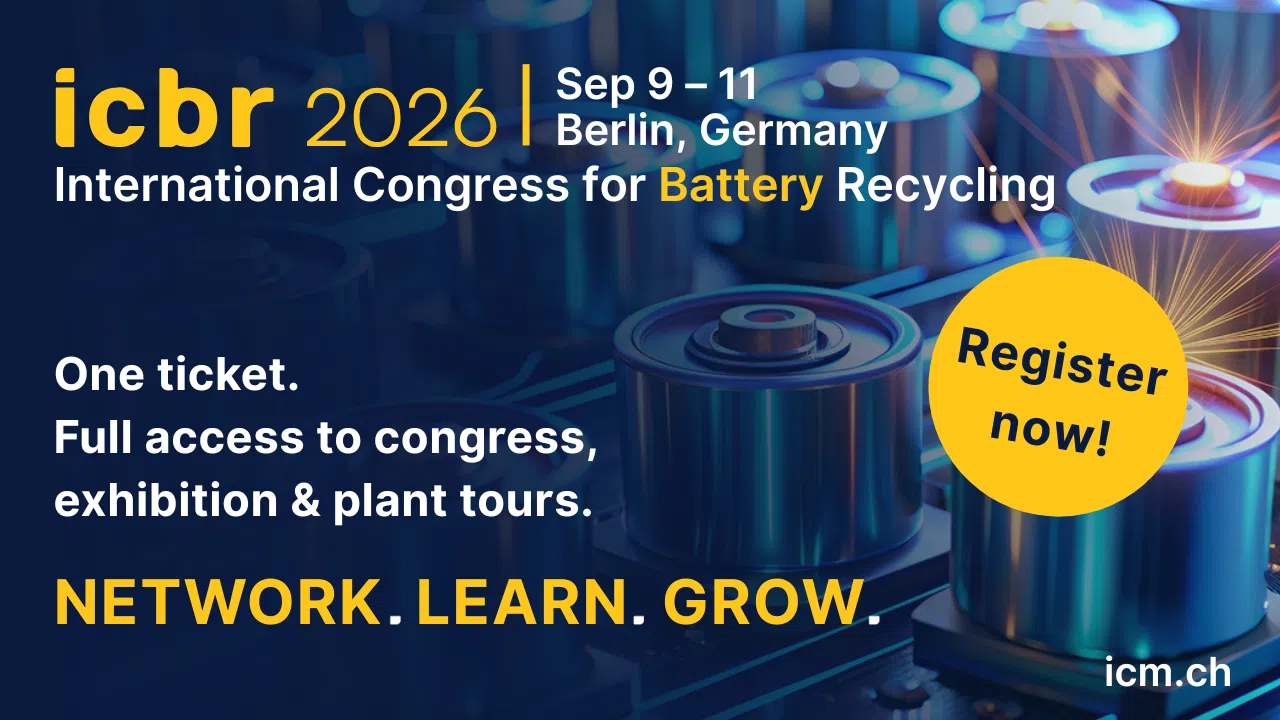 ICBR 2026 International Congress for Battery Recycling