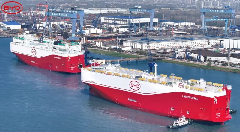 BYD Completes 8-Vessel RoRo Fleet, Boosting Export Capacity