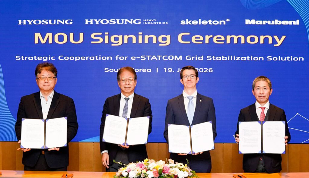 Skeleton and Hyosung Launch Korea’s First Next-Gen e-STATCOM