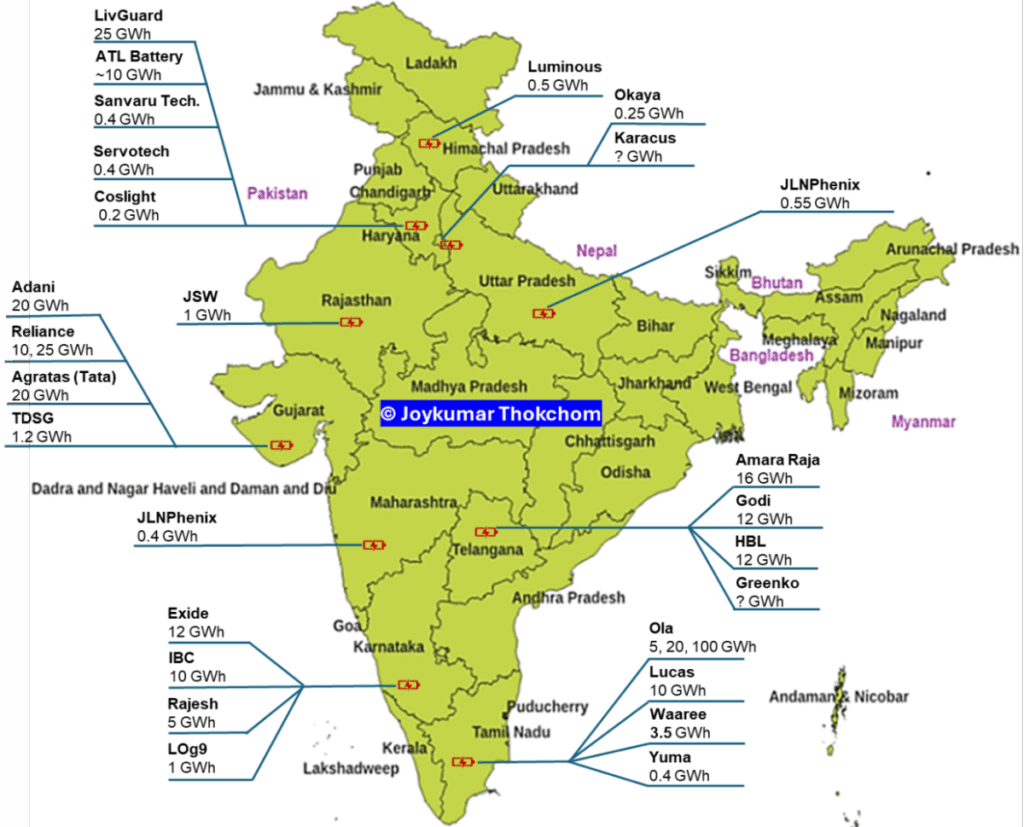 India Plans 30 Gigafactories to Reach 290 GWh by 2030