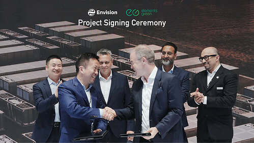 Envision, Elements Green Launch 400 MW BESS System in Germany