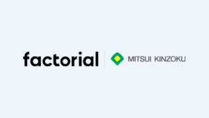 Factorial and Mitsui Kinzoku logos