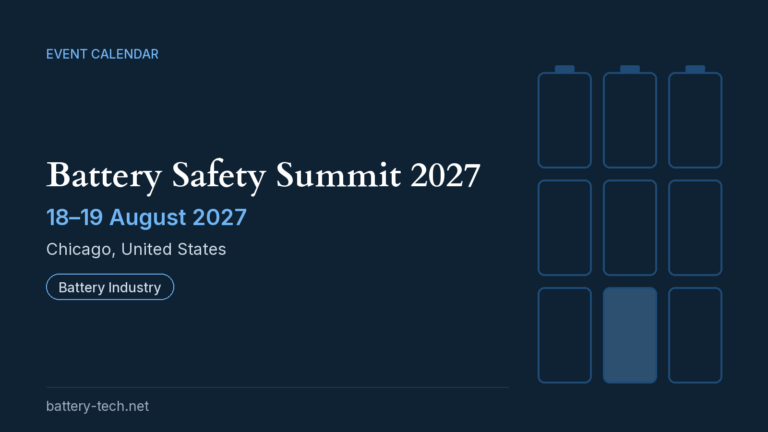 Battery Safety Summit 2027