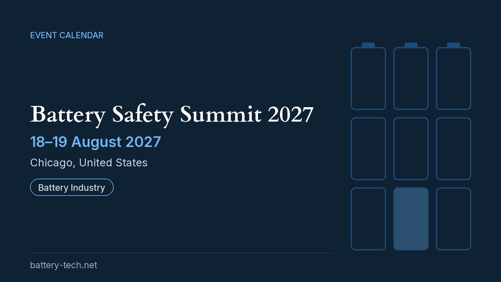 Battery Safety Summit 2027