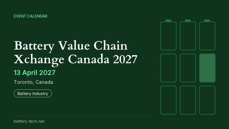 Battery Value Chain Xchange Canada 2027